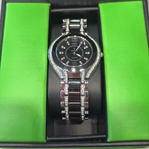 Croton Silver and Black Watch